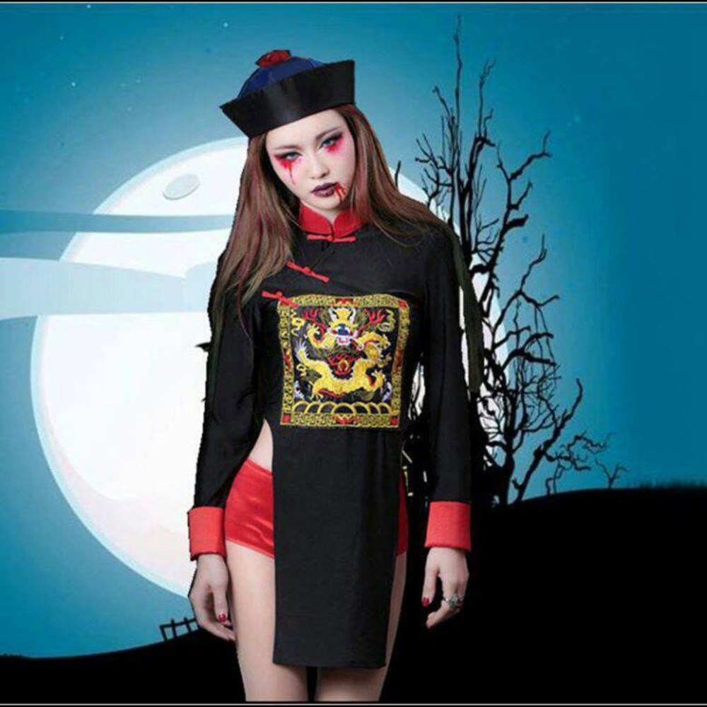 Halloween Costumes Chinese Ghost Zombie